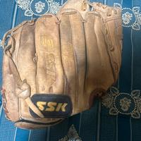 Guantone da Baseball SSK Vintage in Vera Pelle
