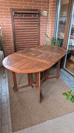 Tavolo in legno pieghevole