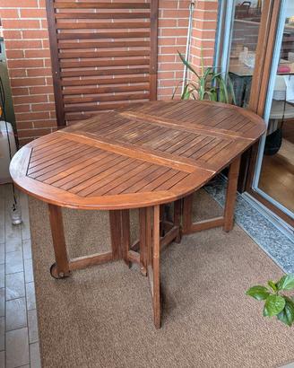 Tavolo in legno pieghevole