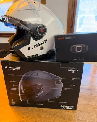 LS2 INFINITY II  XL + SENA SF2 bluetooth