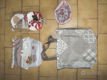 Set di articoli da cucina in tessuto .