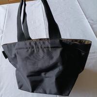 Borsa a Mano Hervé Chapelier Nera Interni Verdi