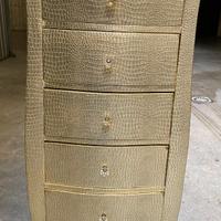 Cassettiera 4 cassetti oro vintage