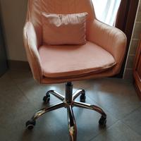 Sedia con ruote altezza regolabile