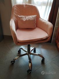 Sedia con ruote altezza regolabile