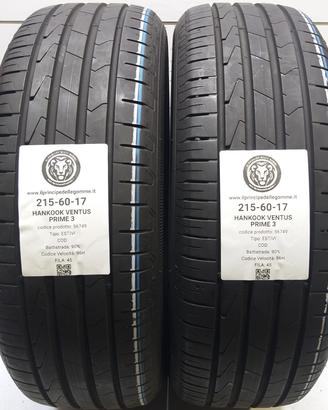 2 GOMME 215 60 17 HANKOOK A56749