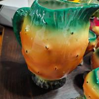 Servizio da 6 più brocca in ceramica Falco