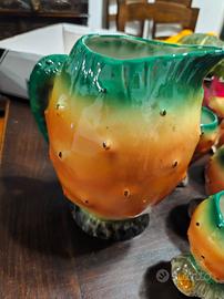 Servizio da 6 più brocca in ceramica Falco