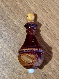 Vecchio interruttore campanello in legno 