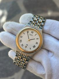 Orologio vintage Seiko SQ 36mm acciaio oro