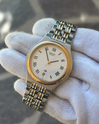 Orologio vintage Seiko SQ 36mm acciaio oro