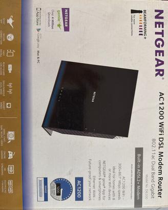 Netgear D6200 AC1200 WiFi DSL Modem Router