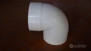 CURVA PVC A 90 GRADI BIANCA