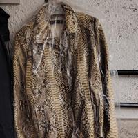 Giacca in vera pelle di serpente
