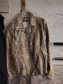 Giacca in vera pelle di serpente
