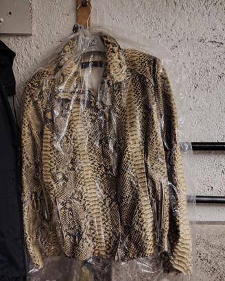 Giacca in vera pelle di serpente