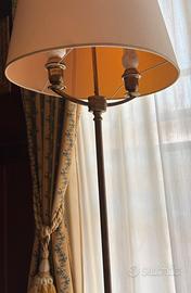 Piantana oro tessuto beige