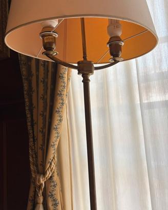 Piantana oro tessuto beige