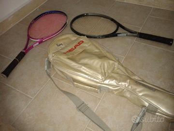 Racchette da tennis e borsone 
