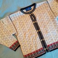 NORDSTRIKK cardigan norvegese donna pura lana S M