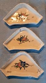 TRIS CIOTOLINE ANTICHE PORCELLANA