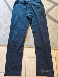 pantaloni Bugatti neri uomo 48