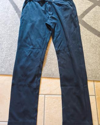 pantaloni Bugatti neri uomo 48