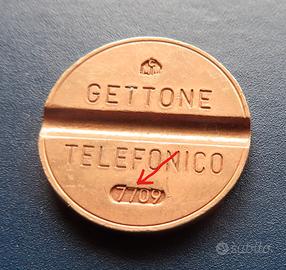 Gettone telefonico 7709 con errore conio