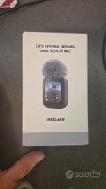 insta360 nuovo gps remote with preview mic display