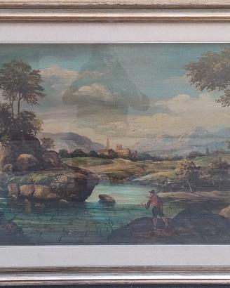 quadro paesaggio olio su tela. 