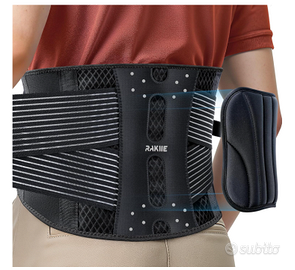 Tutore lombare sottile , 6 supporti in metallo uni