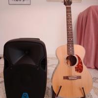 Chitarra Classica e Box Karaoke+ due microfoni 