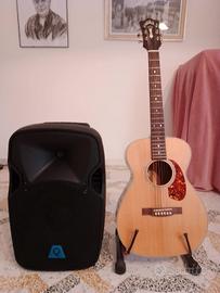 Chitarra Classica e Box Karaoke+ due microfoni 