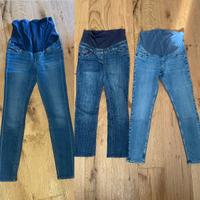 Jeans premaman taglia M-42/44 H&M e Benetton