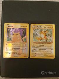 Lotto carte pokemon vintage holo xy pikachu