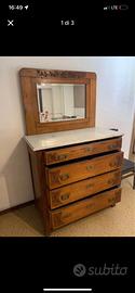 Como in legno con cassetti