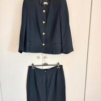 Tailleur giacca e gonna blu notte