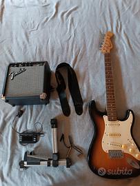 Chitarra elettrica con accessori