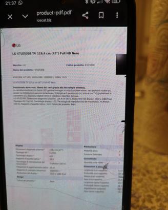 TV LG LG 47LE5308 47 " FULL HD NERO