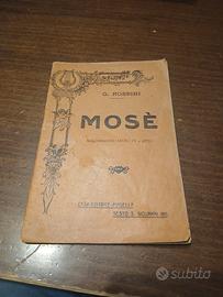 Libretto Opera MOSÈ di G. Rossini - Edizione Orig