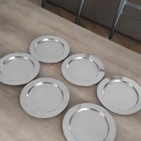 Piatti da dessert in acciaio inox 