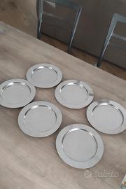 Piatti da dessert in acciaio inox 