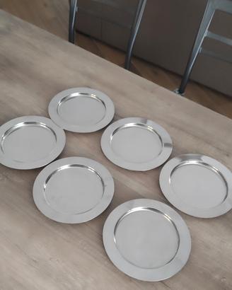Piatti da dessert in acciaio inox 