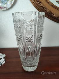 Grande vaso di cristallo di Boemia Vintage 