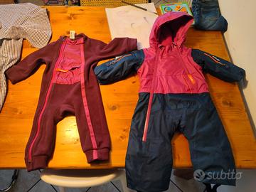 Tuta neve e pile neve bambino