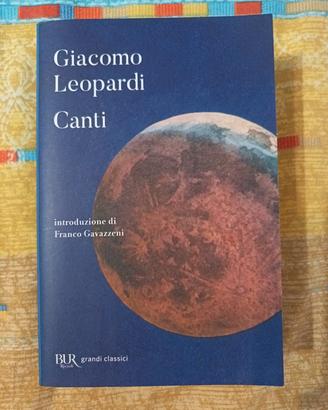 libro di Giacomo Leopardi  canti