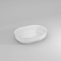 Lavabo da appoggio ovale Ideagroup