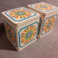 2 Scatole in legno - Boho Chic style - VINTAGE