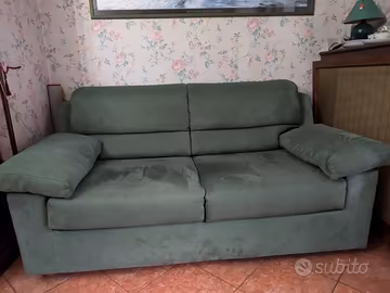 Divano 2 posti in microfibra 