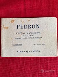Pedron Solfeggi manoscritti